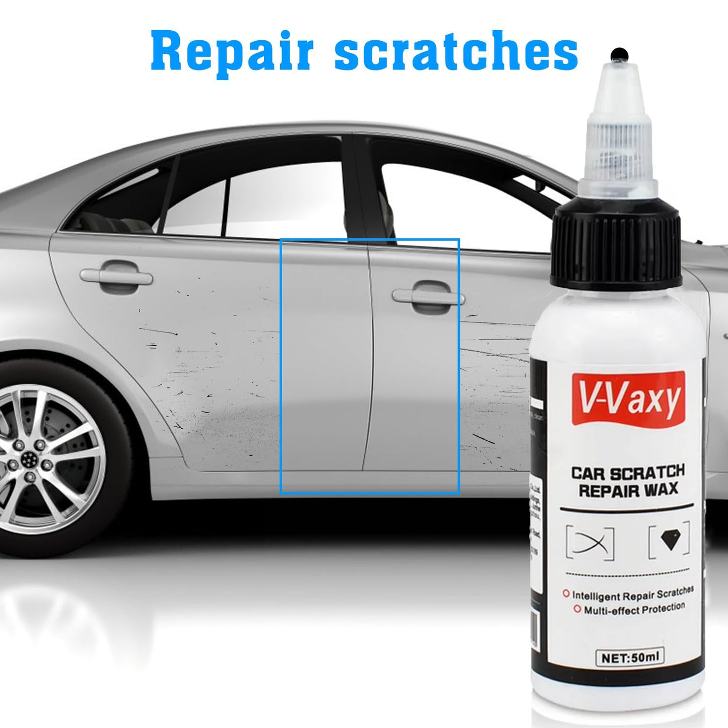 VVaxy Car Scratch Remover Wax Polishing Compound Rust Cleaning Agent For Auto Paint And Wheel Hub R 4