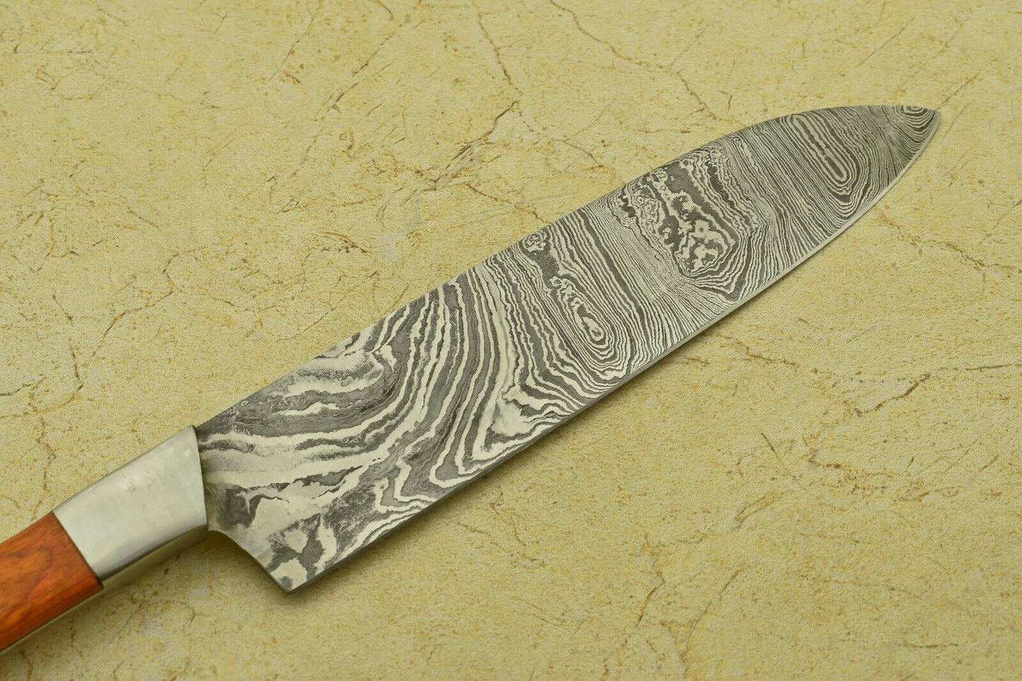 Damascus Steel Fillet Knife  Handmade Full Tang Blade For Culinary Experts 1
