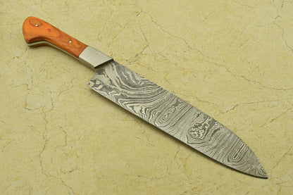 Damascus Steel Fillet Knife  Handmade Full Tang Blade For Culinary Experts 3