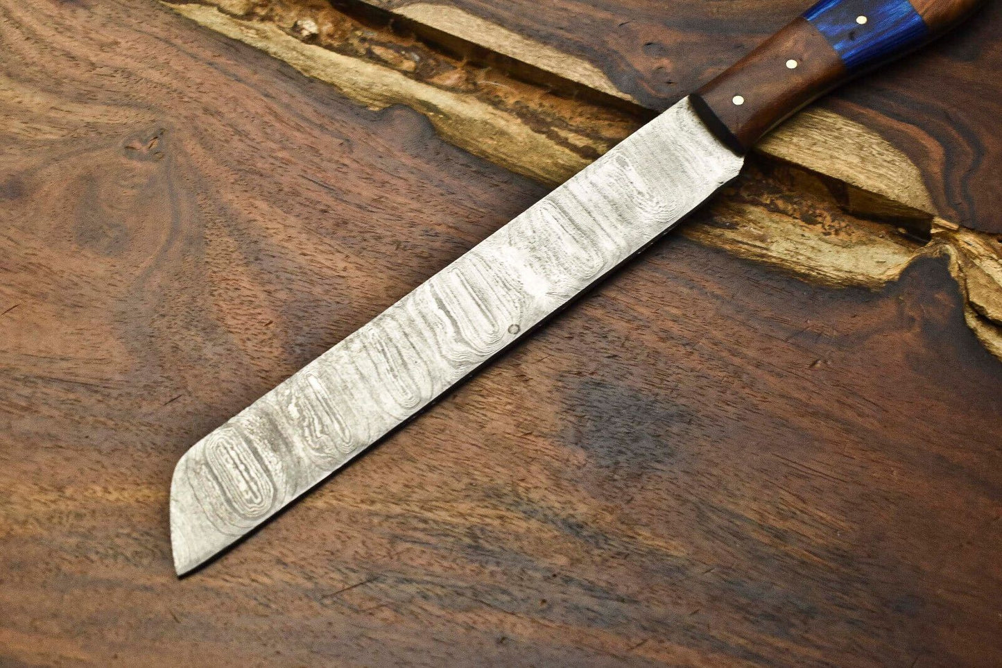 Handmade Damascus Fillet Knife  Forged Steel Chef Knife With Wooden Handle 2
