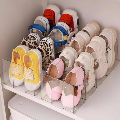 Compartments Shoe Rack, Transparent Acrylic Organizer, No Need for Electricity, Suitable for Different Room Styles