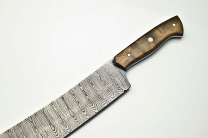 Custom Damascus Steel Fillet Knife  Handmade Full Tang Kitchen Knife 1