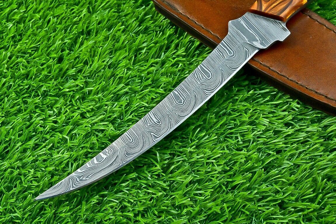 Hand Forged Damascus Chef Knife  512Layer Fillet Knife With Pakka Wood Handle 2