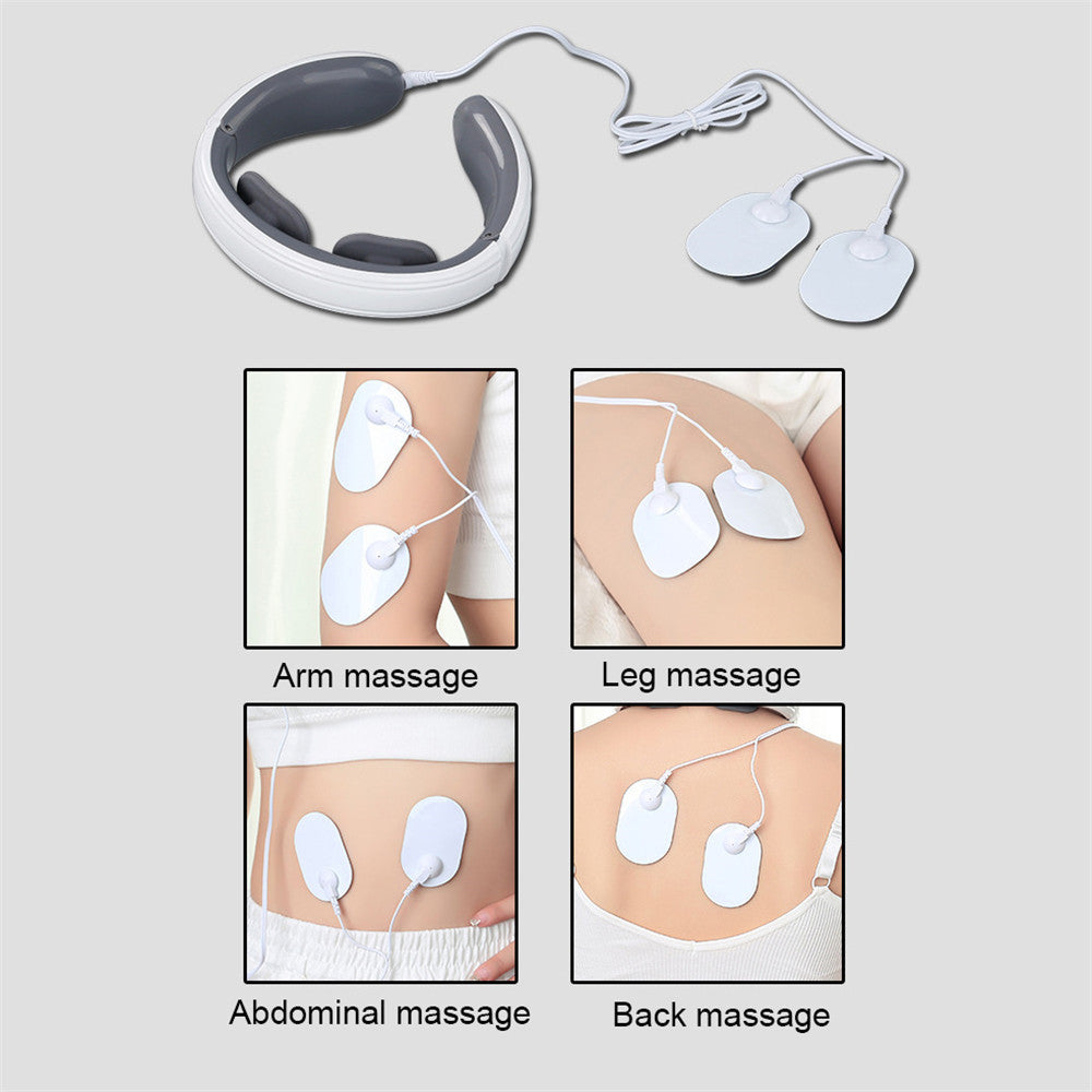 Infrared Heat Massager, EMS Pulse Electric Neck Massager, Neck Massager Tool, Muscle Relaxation and Cervical Relief