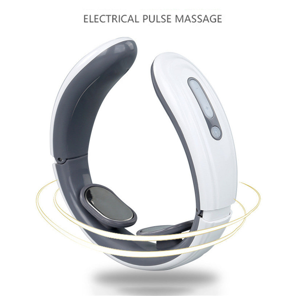 Infrared Heat Massager, EMS Pulse Electric Neck Massager, Neck Massager Tool, Muscle Relaxation and Cervical Relief