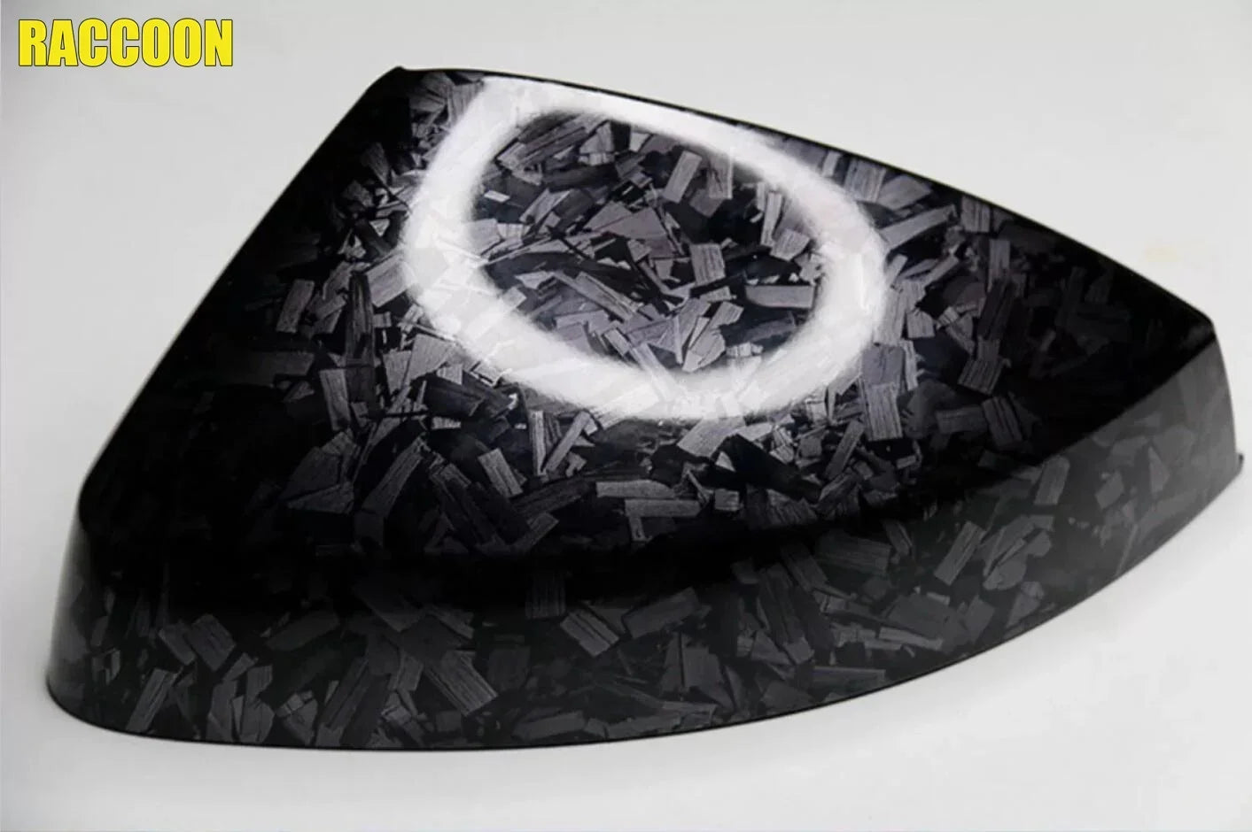 Forged Carbon Fiber Glossy Black Vinyl Wrap, Car and Bike Styling Film, Universal Wrap Sticker