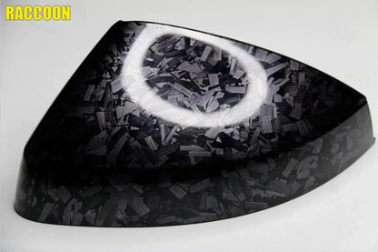 Forged Carbon Fiber Glossy Black Vinyl Wrap, Car and Bike Styling Film, Universal Wrap Sticker