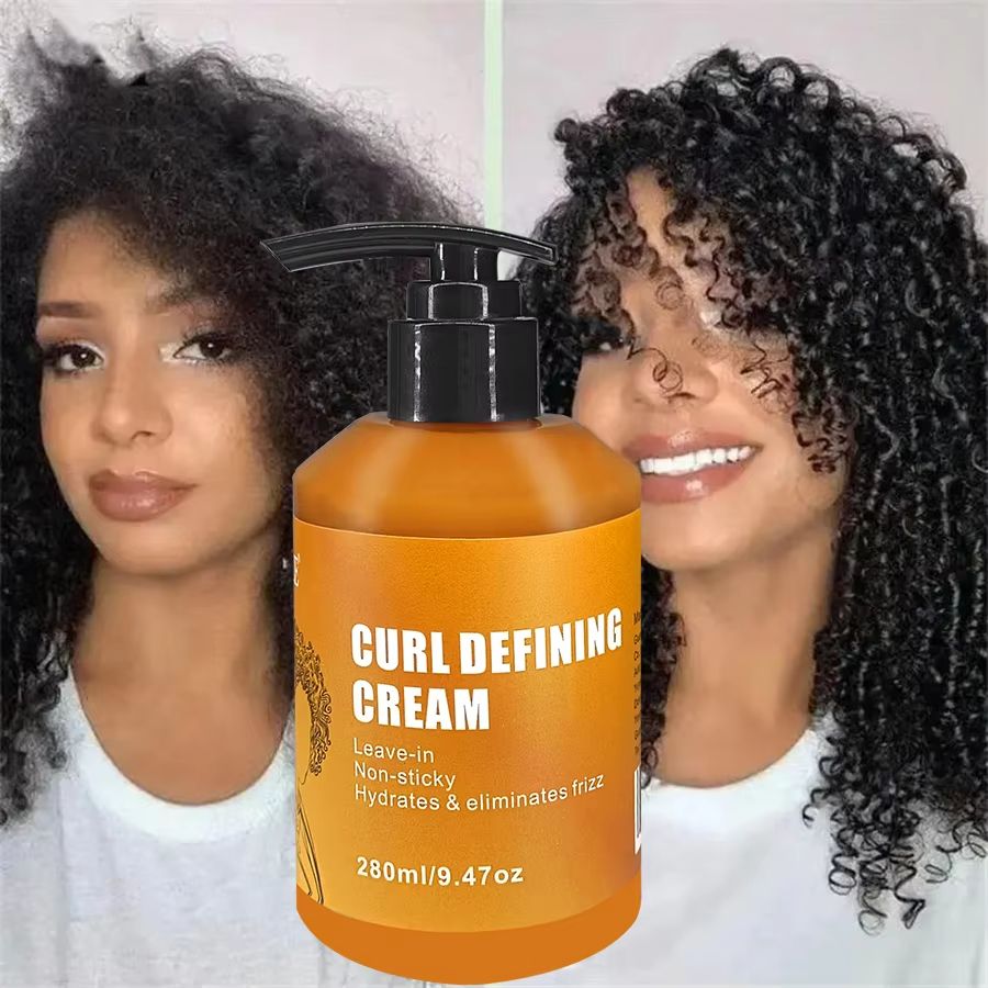 GZE Curl Defining Cream with Argan Oil – Moisturizing Styling Cream for Wavy and Curly Hair