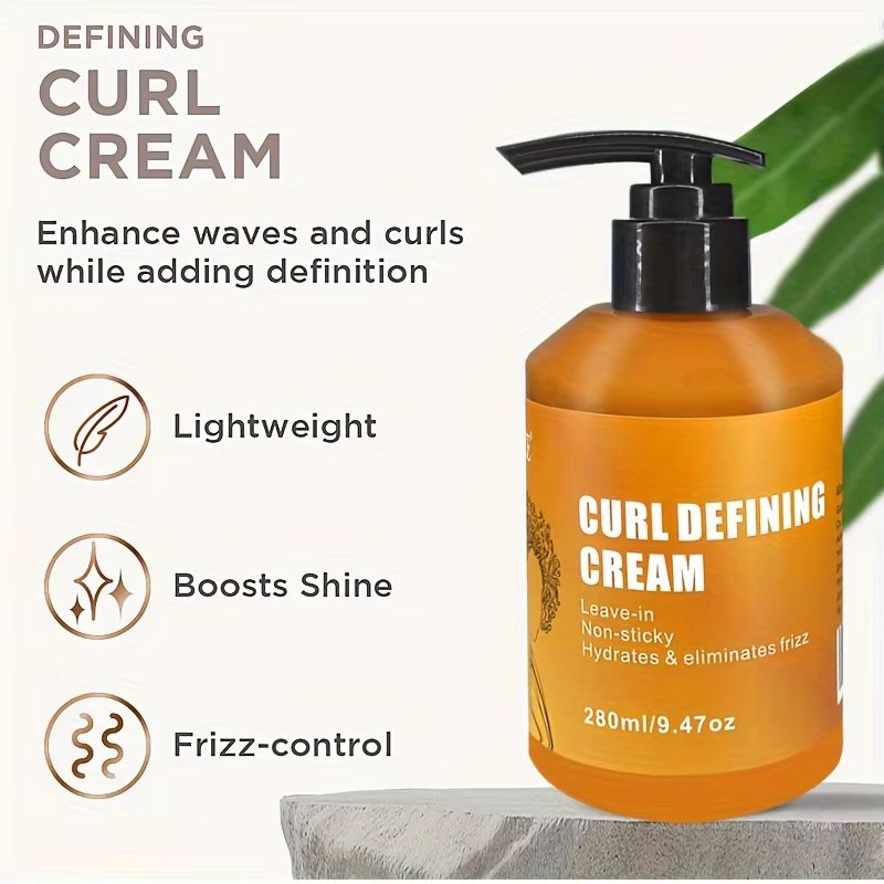 GZE Curl Defining Cream With Argan Oil  Moisturizing Styling Cream For Wavy And Curly Hair 1