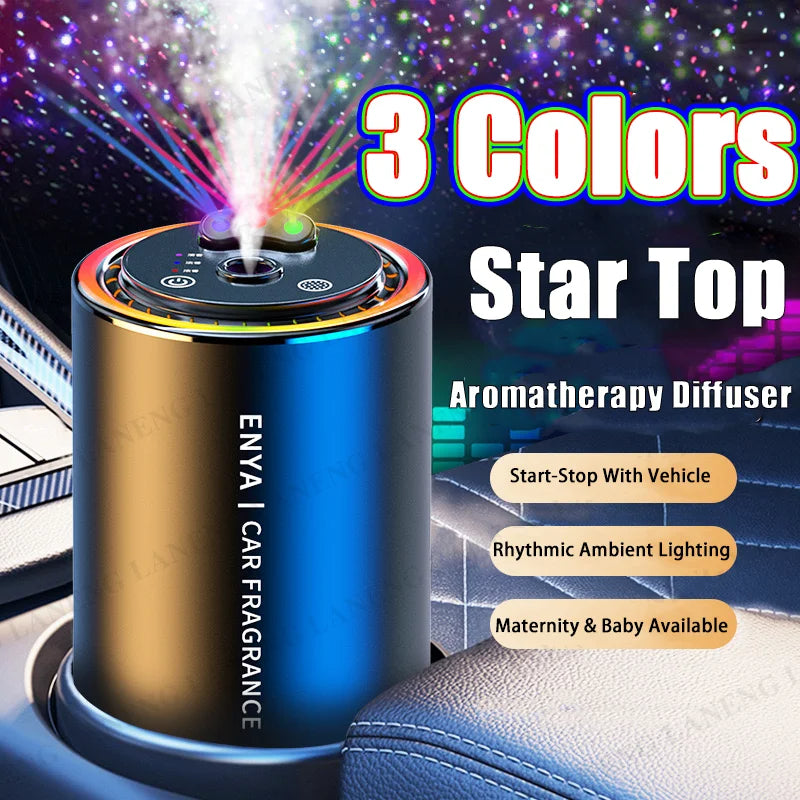 Intelligent Car Aromatherapy Automatic Spray Perfume Diffuser Car Air Freshener 3 Color Starry Sky  1