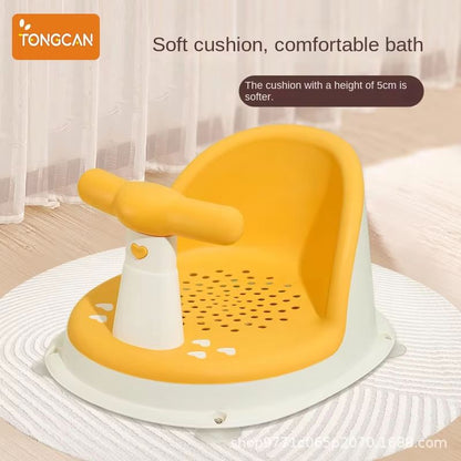 Children's Shower Seat Portable Stand for Newborns and Toddlers – Adjustable Height Bath Support