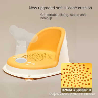 Childrens Shower Seat Portable Stand For Newborns And Toddlers  Adjustable Height Bath Support 3