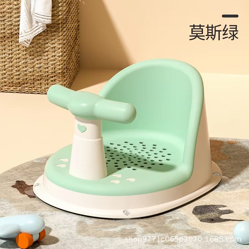 Childrens Shower Seat Portable Stand For Newborns And Toddlers  Adjustable Height Bath Support 6