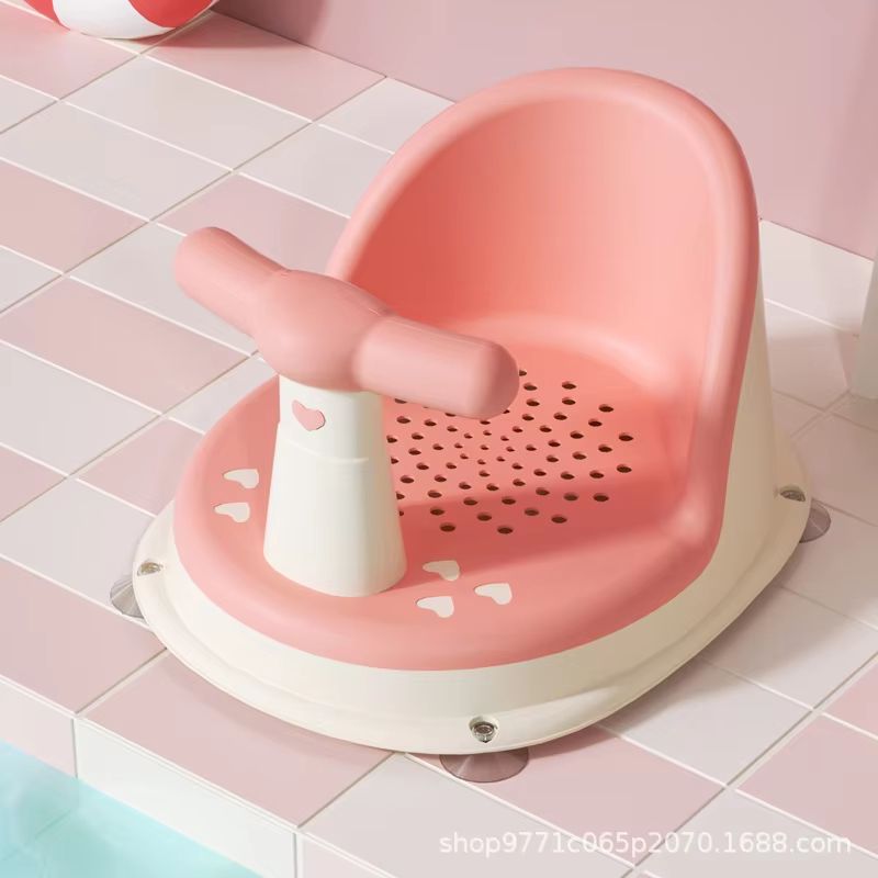 Childrens Shower Seat Portable Stand For Newborns And Toddlers  Adjustable Height Bath Support 9