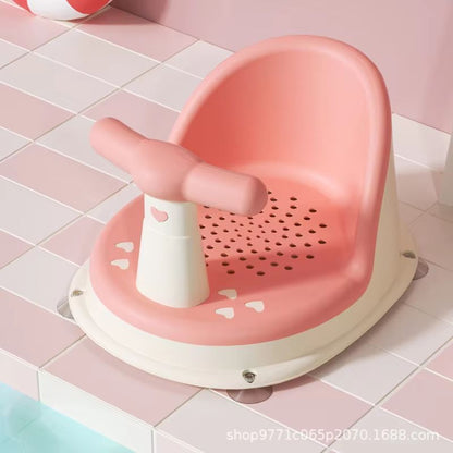 Childrens Shower Seat Portable Stand For Newborns And Toddlers  Adjustable Height Bath Support 9