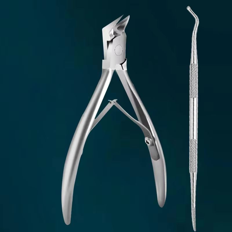Stainless Steel Toenail Clipper With Straight Blade  Precision Tool For Ingrown  Thick Nails 14