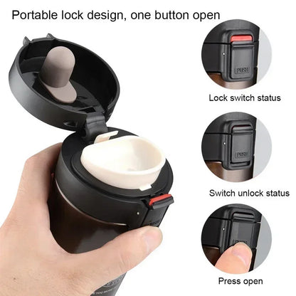 Double Wall Stainless Steel Coffee Cup  Thermal Mug Vacuum Flask Leak Proof Thermos Water Bottle 1