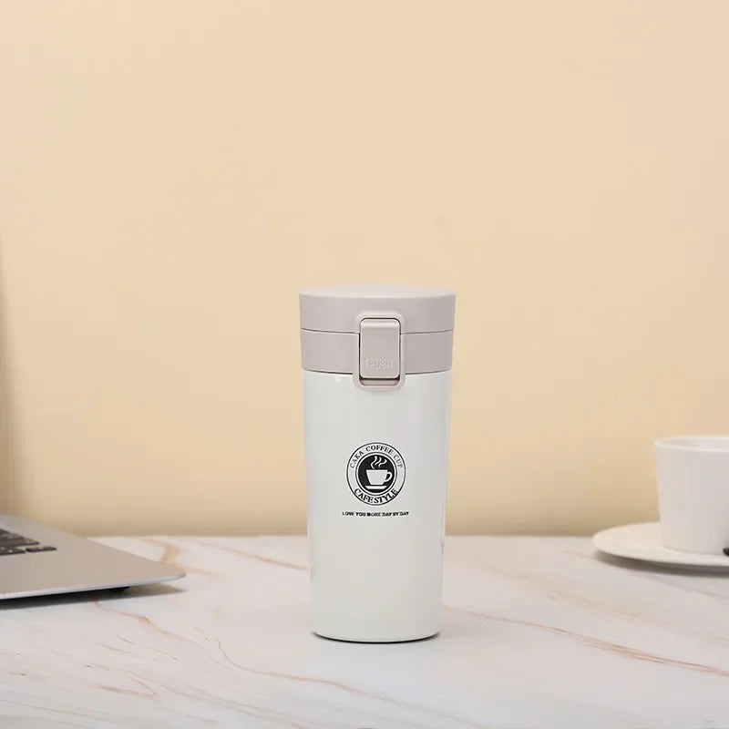 Double Wall Stainless Steel Coffee Cup  Thermal Mug Vacuum Flask Leak Proof Thermos Water Bottle 7