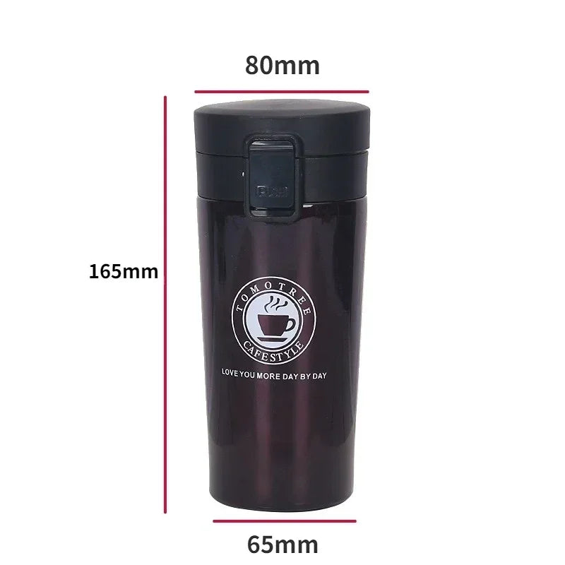 Double Wall Stainless Steel Coffee Cup  Thermal Mug Vacuum Flask Leak Proof Thermos Water Bottle 5