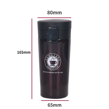 Double Wall Stainless Steel Coffee Cup  Thermal Mug Vacuum Flask Leak Proof Thermos Water Bottle 5