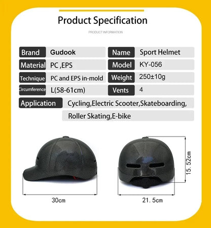 Electric Bike Riding Safety Helmet, Electric Scooter Helmet for Adults and Kids, Protective Bicycle Helmet