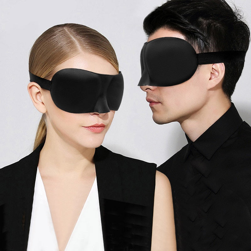 Soft Portable 3D Sleep Mask, Natural Sleeping Eye Mask, Eyeshade Cover Shade Eye Patch for Travel Women Men