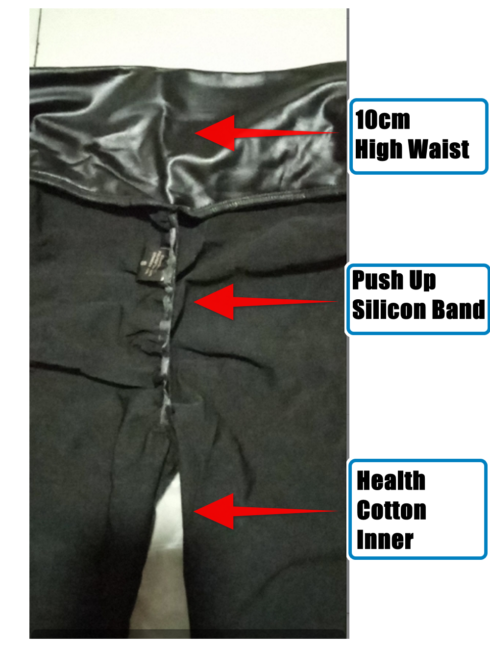 Butt Lifting Leggings for Women, High Waisted Faux Leather, Silicone Pull Up Band, Stretchy Tummy Control Ass Pants