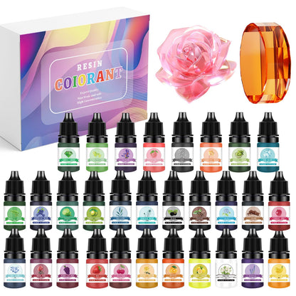 Epoxy Resin Pigment Kits, 5ml Liquid Colorant Dye, for DIY Jewelry Making, UV Resin Molds, Art Supplies