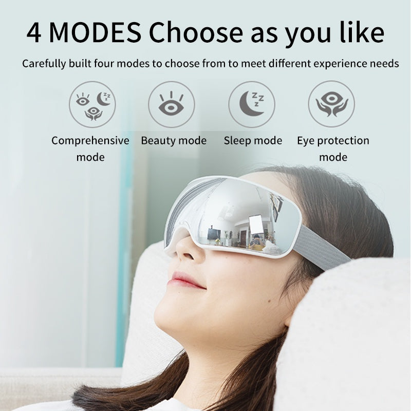 Hot Compress Eye Care Massager, Acupoint Vibration Pulse, Bluetooth Music, Relieve Fatigue, Visible Eye Beauty