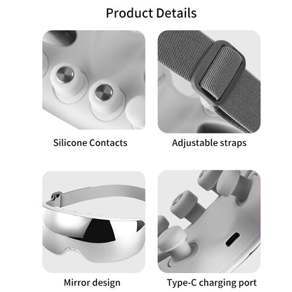 Hot Compress Eye Care Massager Acupoint Vibration Pulse Bluetooth Music Relieve Fatigue Visible Eye 2