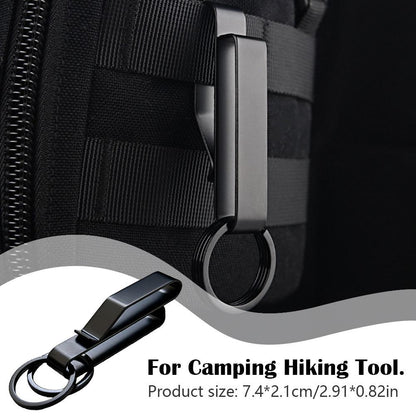 Outdoor Buckle Keychain, Stainless Steel Waist Hook, Buckle Key Clip, Hanging Car Key, Bag Strap Tools