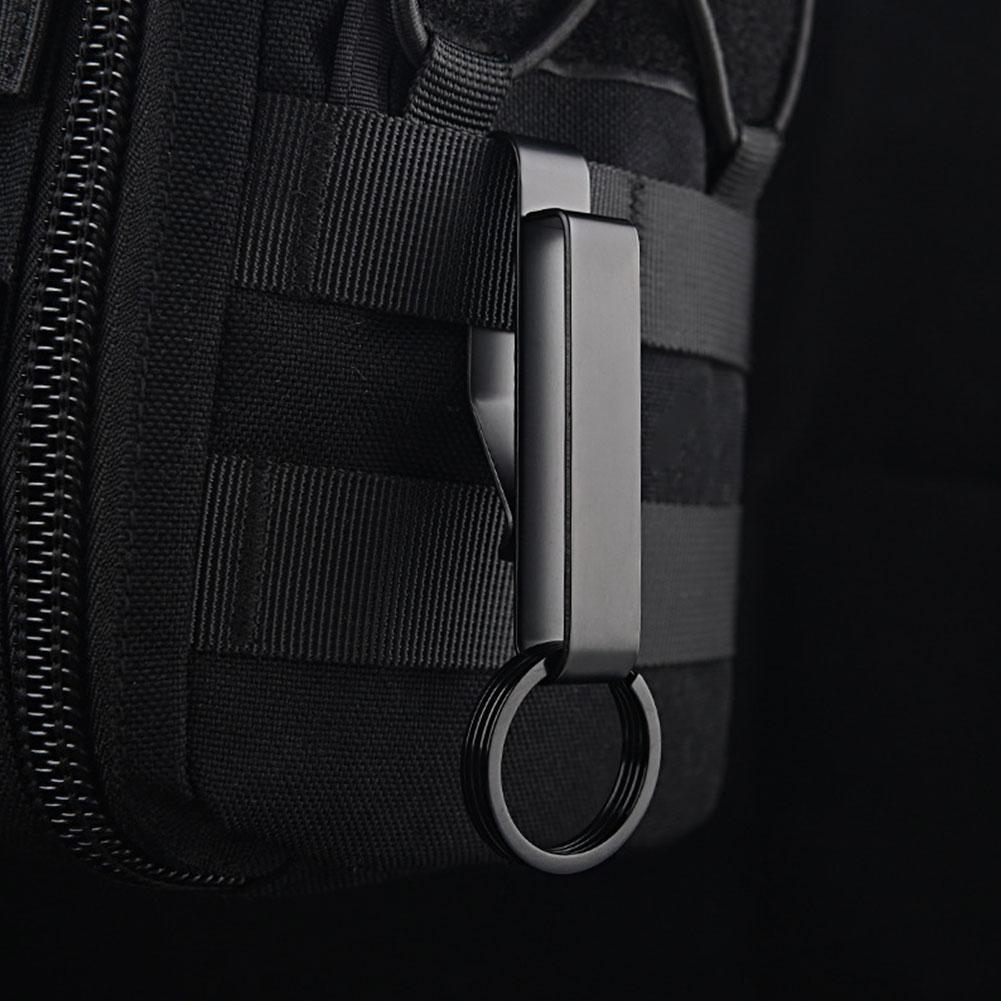 Outdoor Buckle Keychain, Stainless Steel Waist Hook, Buckle Key Clip, Hanging Car Key, Bag Strap Tools