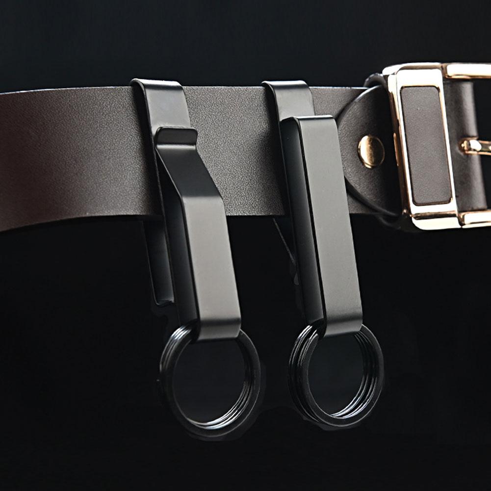Outdoor Buckle Keychain, Stainless Steel Waist Hook, Buckle Key Clip, Hanging Car Key, Bag Strap Tools