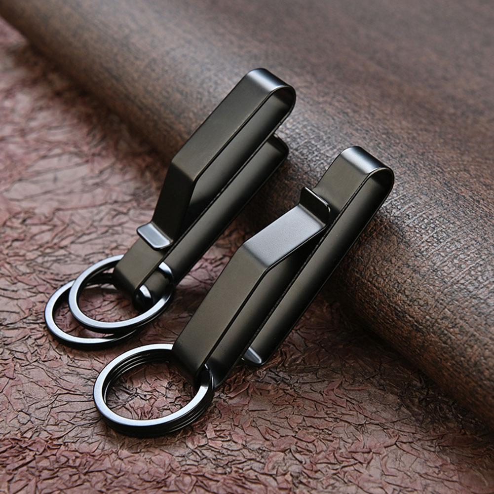 Outdoor Buckle Keychain, Stainless Steel Waist Hook, Buckle Key Clip, Hanging Car Key, Bag Strap Tools