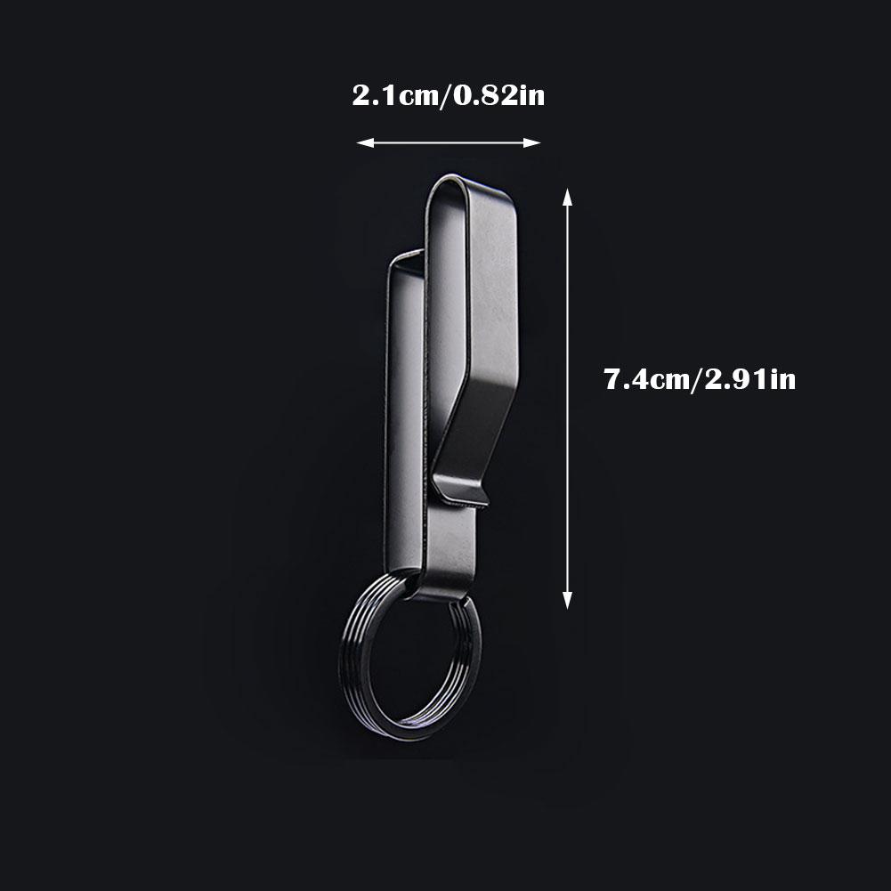 Outdoor Buckle Keychain, Stainless Steel Waist Hook, Buckle Key Clip, Hanging Car Key, Bag Strap Tools