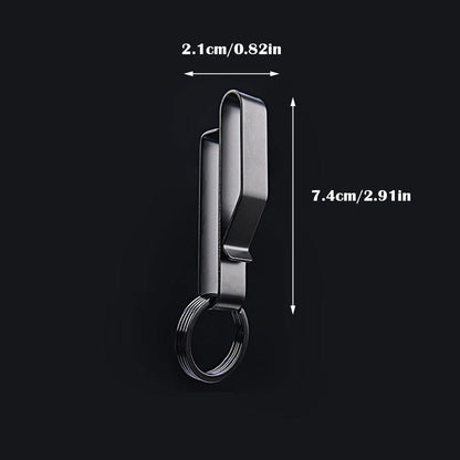 Outdoor Buckle Keychain, Stainless Steel Waist Hook, Buckle Key Clip, Hanging Car Key, Bag Strap Tools