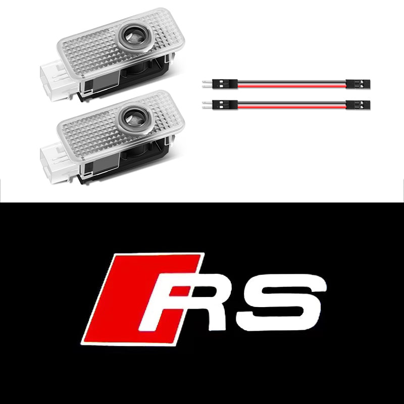 LED Car Door Projector Lights, Welcome Lamps for Audi Sline, Premium Door Light Decoration