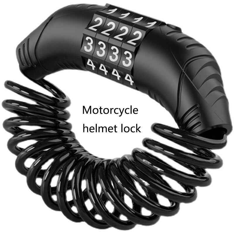 Portable Anti-theft, Universal Motorcycle, Road Bike Bicycle Locks, Electric Cars Security, Password Wire Lock