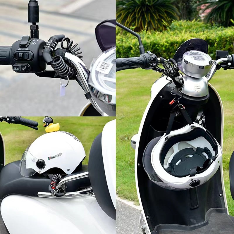 Portable Anti-theft, Universal Motorcycle, Road Bike Bicycle Locks, Electric Cars Security, Password Wire Lock
