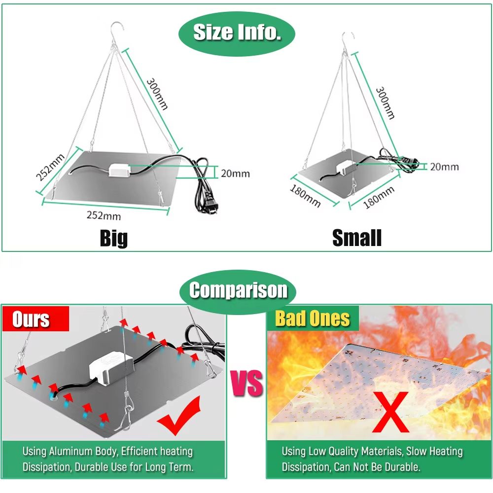 LED Full Spectrum Plant Grow Light 1000W2000W For Indoor Hydroponics 4