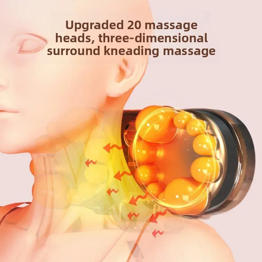 Multifunctional Neck Massage Pillow Shiatsu Kneaded Electric Cervical Massager Waist Back Shoulder  2