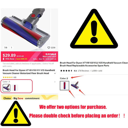 Replacement Brush Head For Dyson V7 V8 V10 V11 V15 Handheld Vacuum 2