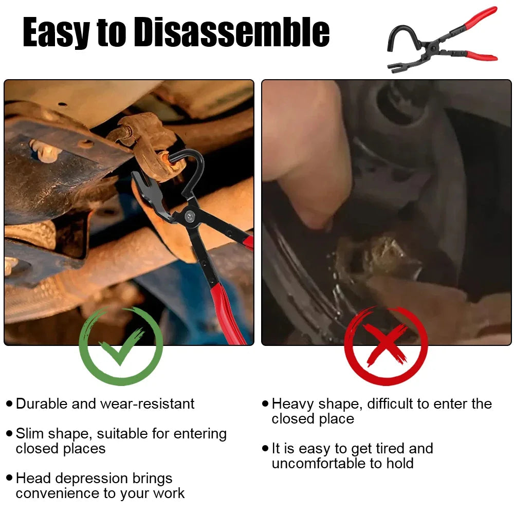 Professional Exhaust Hanger Pliers Kit, Heat Resistant Gripper, Hot Sell Rubber Gasket Puller for Car Truck Motorcycle