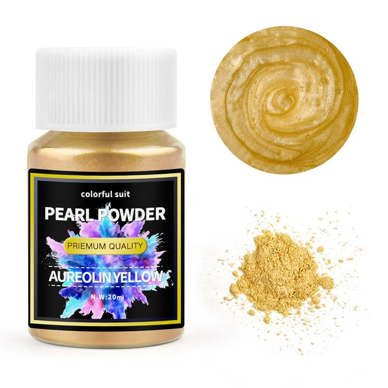 Pearlescent Powder, Epoxy Resin Dye, 24Color Mica Powder Set, Pearl Pigment for DIY Jewelry Making