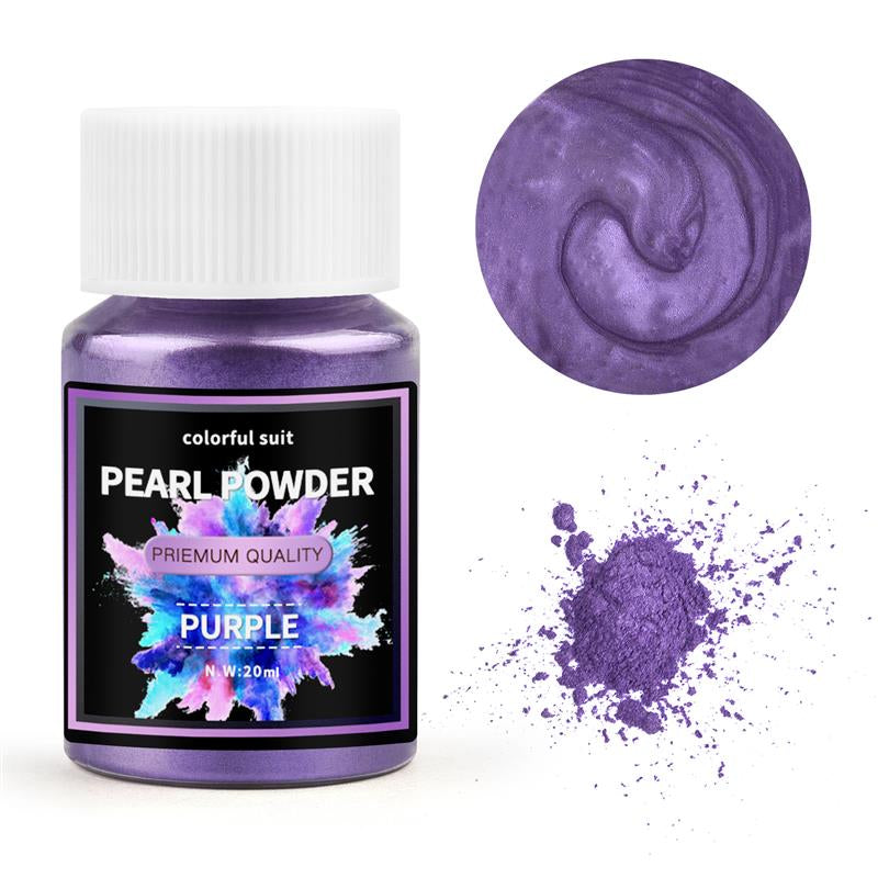 Pearlescent Powder, Epoxy Resin Dye, 24Color Mica Powder Set, Pearl Pigment for DIY Jewelry Making