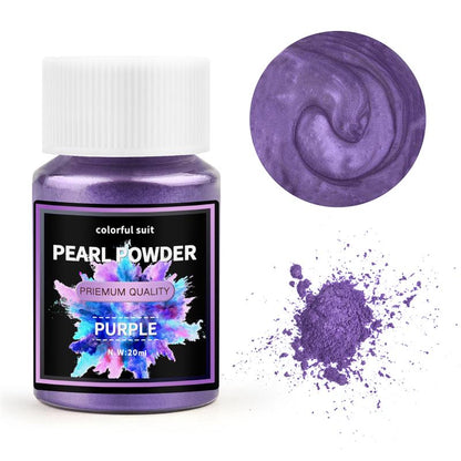 Pearlescent Powder, Epoxy Resin Dye, 24Color Mica Powder Set, Pearl Pigment for DIY Jewelry Making
