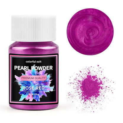 Pearlescent Powder, Epoxy Resin Dye, 24Color Mica Powder Set, Pearl Pigment for DIY Jewelry Making