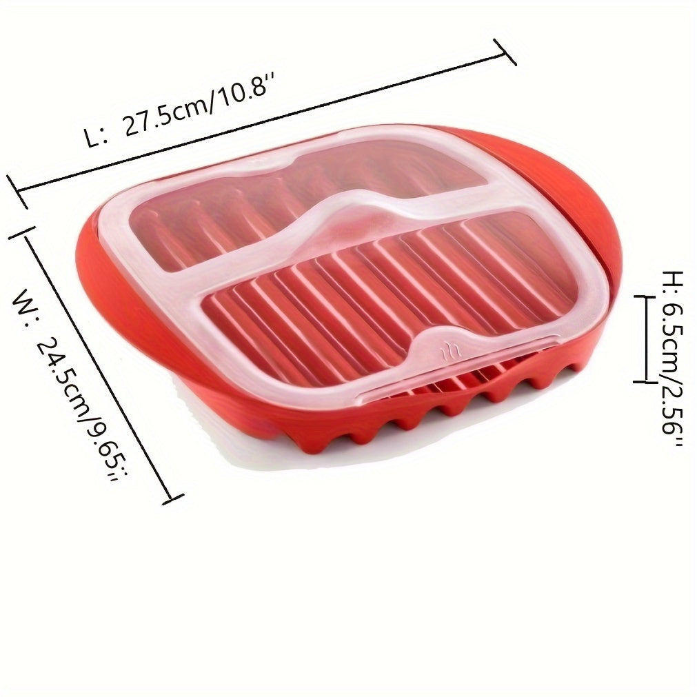 Microwavable Bacon Grill, Microwave Bacon Maker, Sauce Tray, Pizza Tray, Bacon Tray, Microwave Oven Cooker