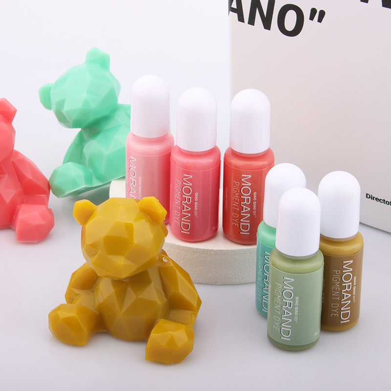 24 Colors Epoxy Resin Pigments DIY UV Resin Crafts Morandi Liquid Dye Candle Soap Ink Alcohol Colorant Jewelry Making Tools 10ml
