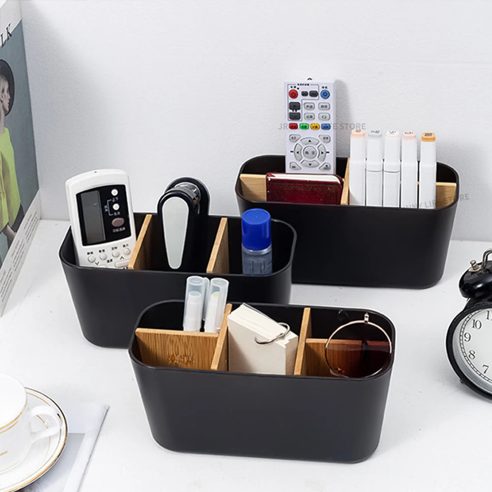 Toothbrush Stand Bamboo Holder, Electric Toothbrush Storage Box, Razor Makeup Brush Organizer, Bathroom Accessories